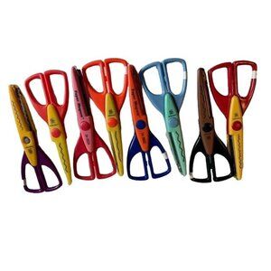 Craft Paper Shapers Scissors 8-Piece Scrapbooking Set Fun Decorative Wavy Edges